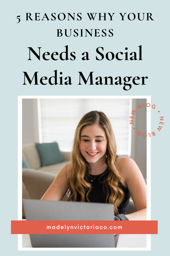reasons why you need a social media manager