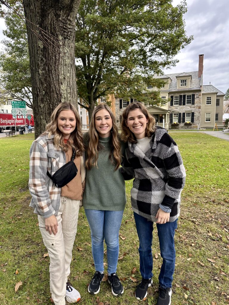 Three sisters in Woodstock, Vermont
