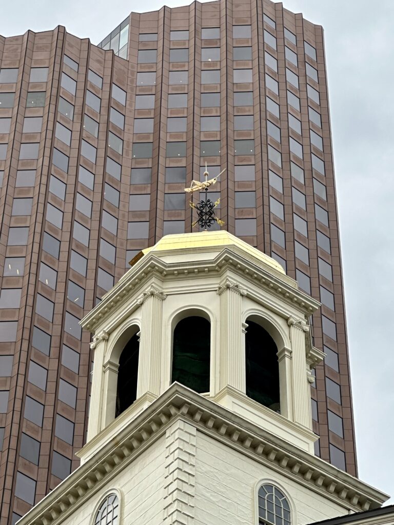 grasshopper on top of faneuil hall